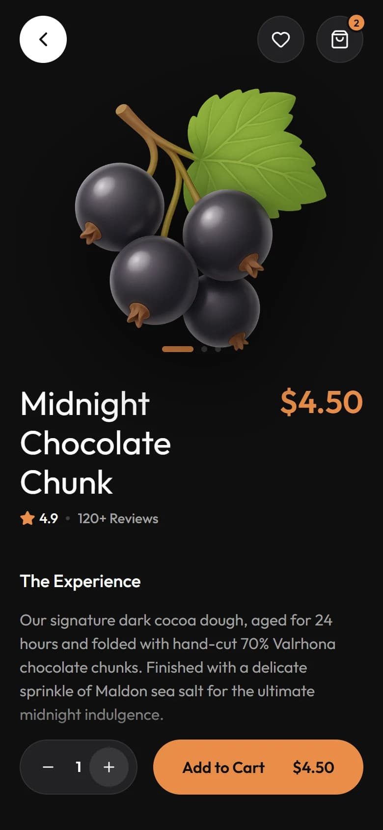 Midnight Bakery Collection screen designed with Drawgle